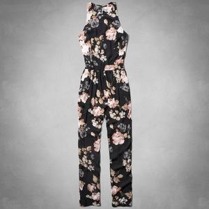 Abercrombie floral jumpsuit